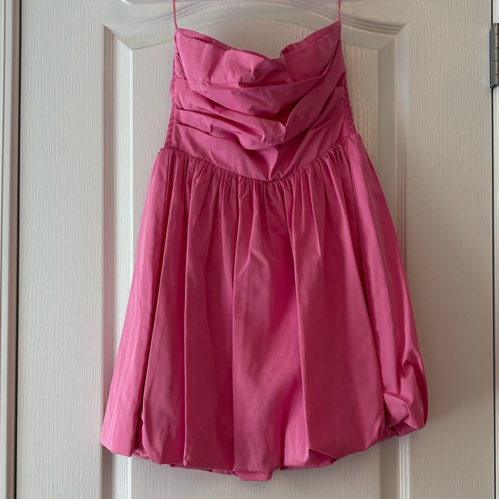 Amanda Uprichard Oscar Dress in Hot Pink Size XS - Picture 2 of 4